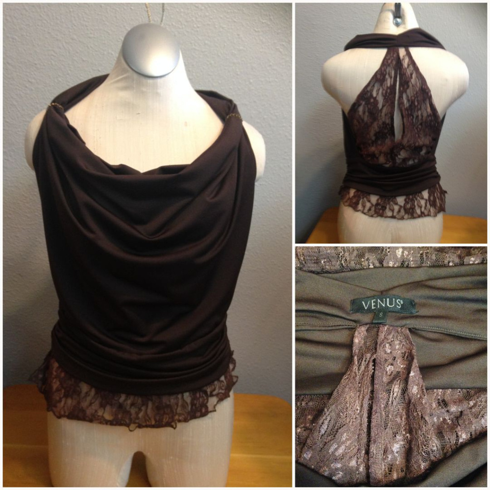 Venus Stylish Lace Backed Top